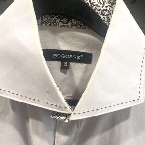 Bogosse purple casual button down shirt